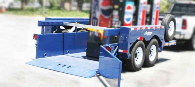 Trailer moving a vending machine